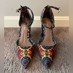 Gianni Bini Patterned Block Heel